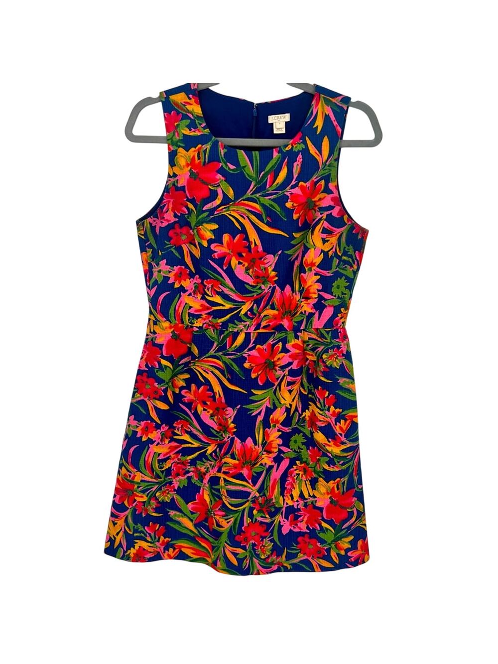 J. Crew Tropical Floral Sleeveless Dress - Multicolor Size 6